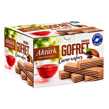 AKTÜRK GOFRET KAKAOLU 800 GR X 8 KUTU