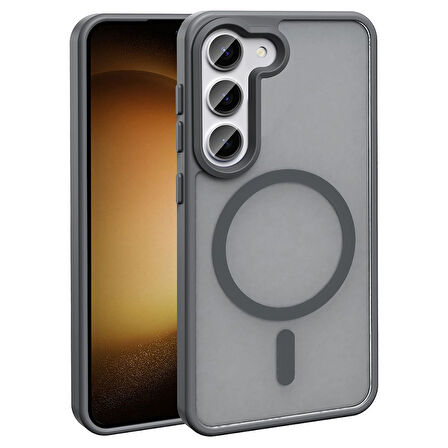 Gpack Samsung Galaxy S24 FE Kılıf Magsafeli Mat Arka Yüzey Sio Kapak