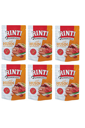 Rinti Pouch Tavuklu Köpek Yaş Mama 400 Gr. X 6 Adet