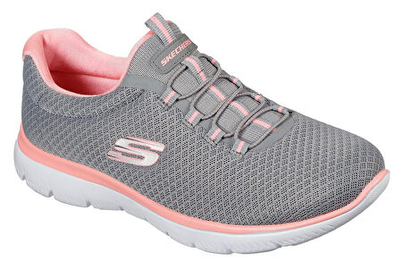 Skechers 12980-GYPK Summits Kadın Gri Sneaker Günlük Spor Ayakkabı