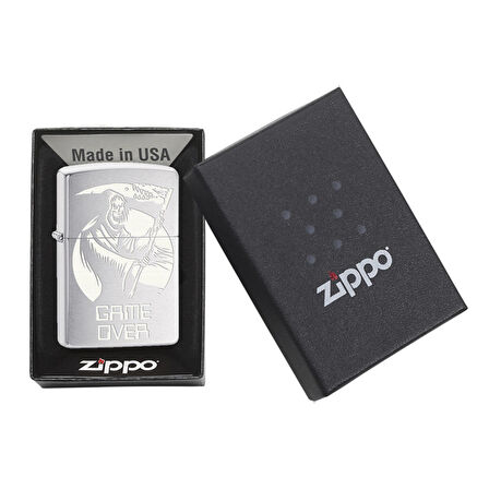 Zippo 200 Pf18 Skull Game Over Design Çakmak