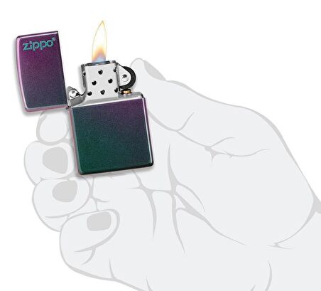 Zippo Çakmak 49146Zl Classic Iridescent Lighter Zippo Logolu