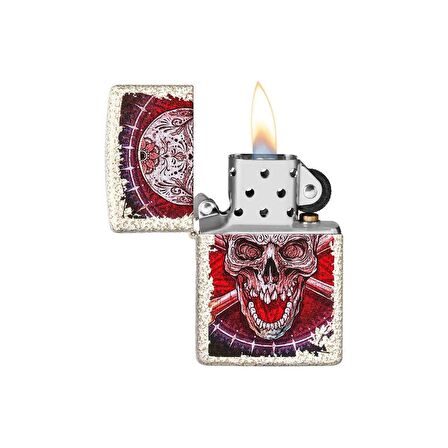Zippo Çakmak 49410 Skull Design