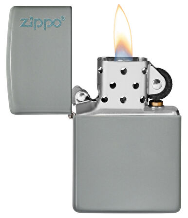 Zippo 49452 Flat Grey Zippo Logo Çakmak