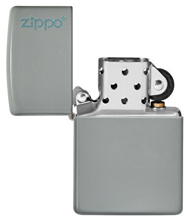 Zippo 49452 Flat Grey Zippo Logo Çakmak