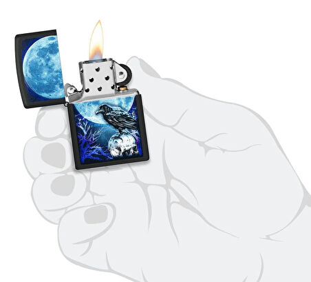 Zippo Moonlight Crow Çakmak