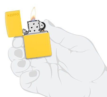Zippo 46019Zl Reg Sunflower Yellow W Zippo Çakmak