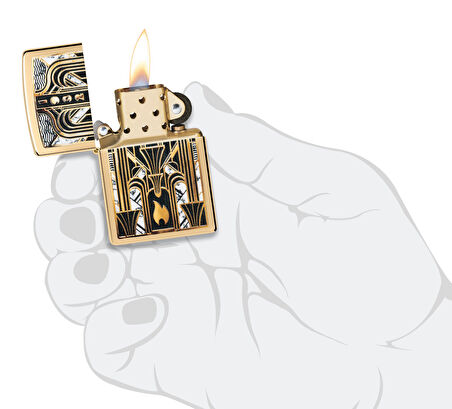 Zippo 254B 1932 Flame Design Çakmak