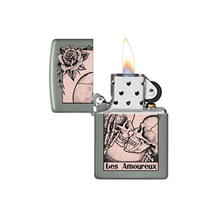 Zippo Çakmak 48594 Death Kiss Design