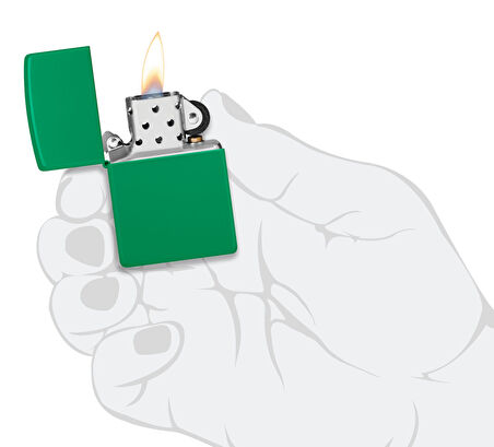 Zippo 48629 Regular Grass Green Matte Çakmak