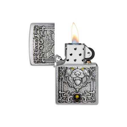 Zippo Çakmak 48690 Wolf Emblem Design