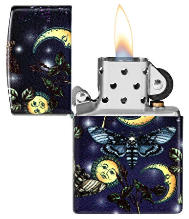 Zippo Butterfly Skull Design Çakmak