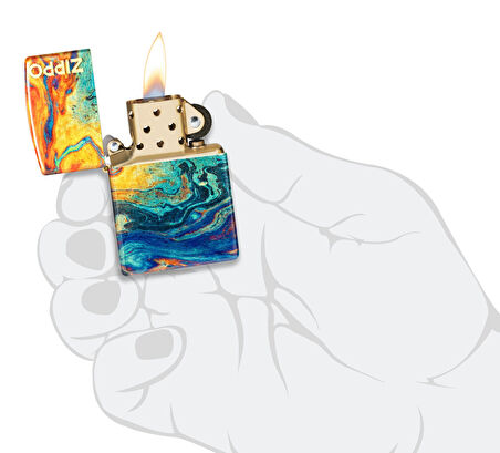 Zippo 49458 Colorful Zippo Design Çakmak