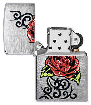 Zippo 200 23Fpf Rose Tattoo Design Çakmak