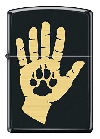 Zippo Hand And Paw Print Design Çakmak