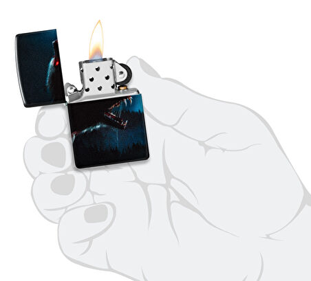 Zippo 49352 Horror Wolf Design Çakmak