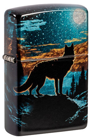 Zippo 49459 Wolf In Moon Design Çakmak