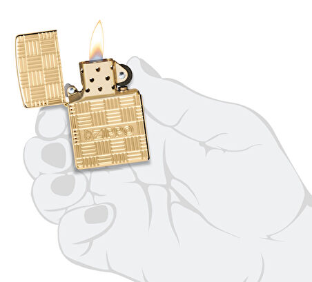Zippo 169 Zippo Basketweave Design Çakmak