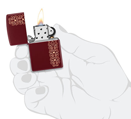Zippo 46021 Love Pattern Design Çakmak