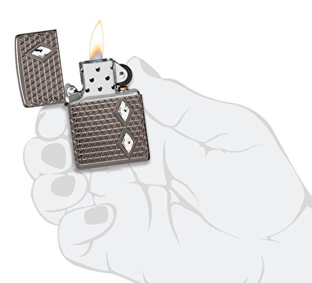 Zippo 24095 Pattern With Crystals Design Çakmak
