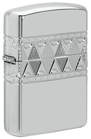 Zippo 26 SS Diamond Pattern Design Çakmak