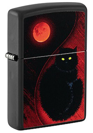 Zippo 218 Black Cat Design Çakmak