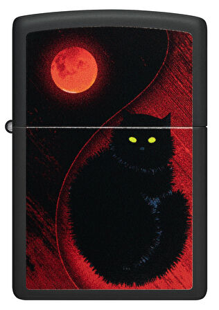 Zippo 218 Black Cat Design Çakmak