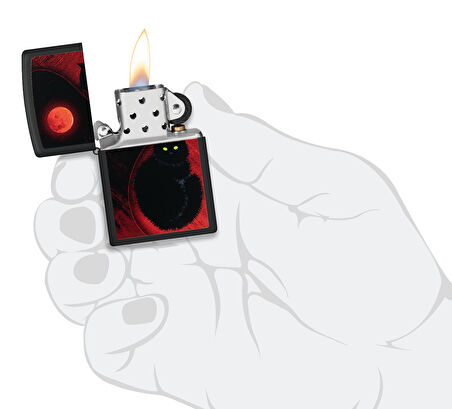 Zippo 218 Black Cat Design Çakmak