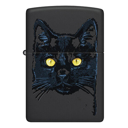 Zippo 218 2022 Pff Black Cat Design Çakmak