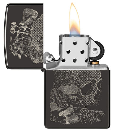 Zippo 24756 Skull Mushroom Design Çakmak