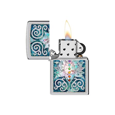 Zippo Çakmak 48592 Lotus Flower Design