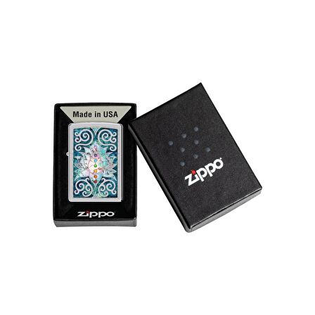 Zippo Çakmak 48592 Lotus Flower Design