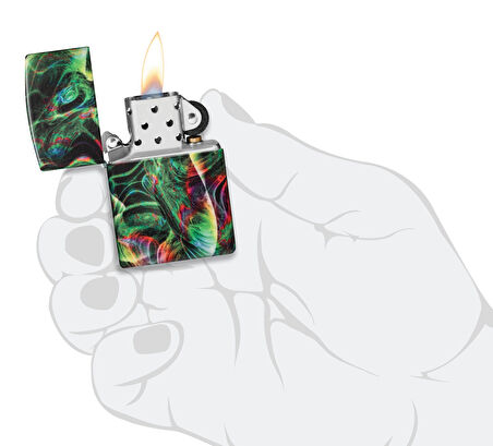 Zippo 49193 Psychedelic Swirl Design Çakmak