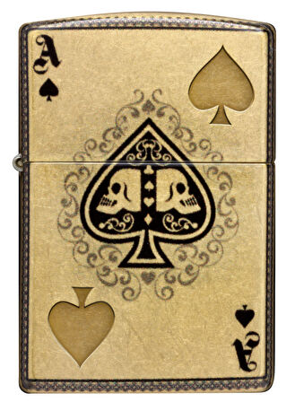 Zippo 48458 Ace Of Spades Design Çakmak
