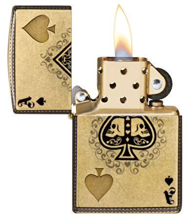 Zippo 48458 Ace Of Spades Design Çakmak