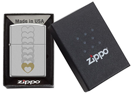Zippo Heart Pattern Design Çakmak