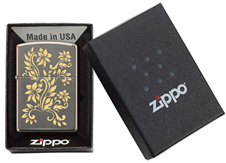Zippo Floral Pattern Design Çakmak