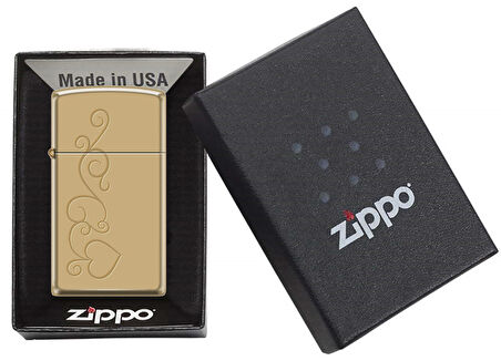 Zippo Swirly Heart Design 2 Çakmak