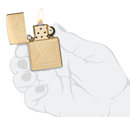 Zippo 254B Zippo Windproof Lighter Design Çakmak
