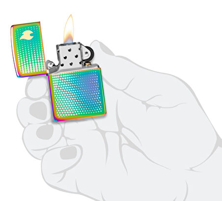 Zippo 151 Dots And Flame Design Çakmak