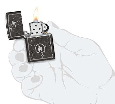 Zippo 24756 Marble Flame Design Çakmak