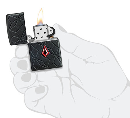 Zippo 24754 Diamond Pattern Design Çakmak