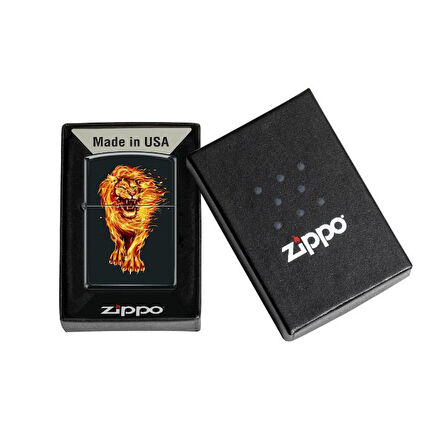 Zippo 218-122129 Lion Fire Design (6-2) Çakmak