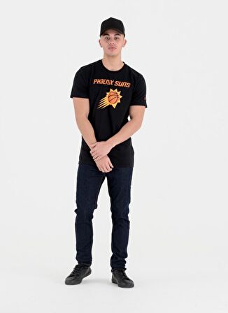 New Era Bisiklet Yaka Düz Siyah Erkek T-Shirt TEAM LOGO TEE PHOSUN BLK