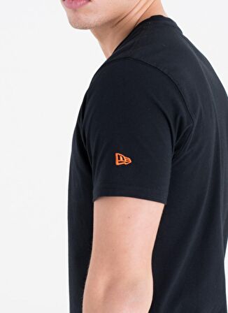 New Era Bisiklet Yaka Düz Siyah Erkek T-Shirt TEAM LOGO TEE PHOSUN BLK