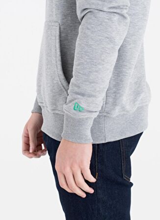 New Era Kapüşon Yaka Gri Erkek Sweatshırt TEAM LOGO PO HOODY BOSCEL LGH