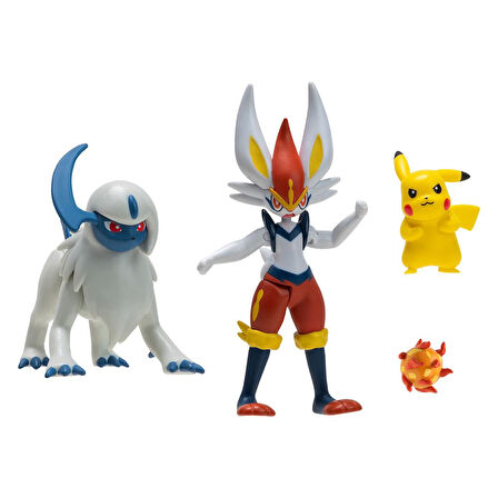 Pokemon Battle Aksiyon Figür ve Figür 4'lü Set PKW2979