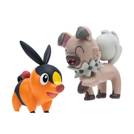 Pokemon Battle Figürler Seri 14 - Tepig ve Rockruff