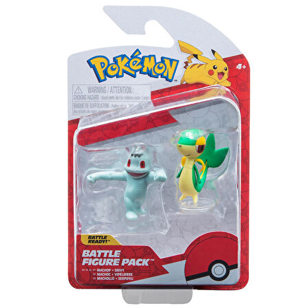 Pokemon Battle Figürler Seri 14 - Machop ve Snivy