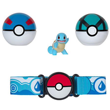 Pokemon Clip 'N' Go Pokeball Kemer ve Figür Seti PKW3161
